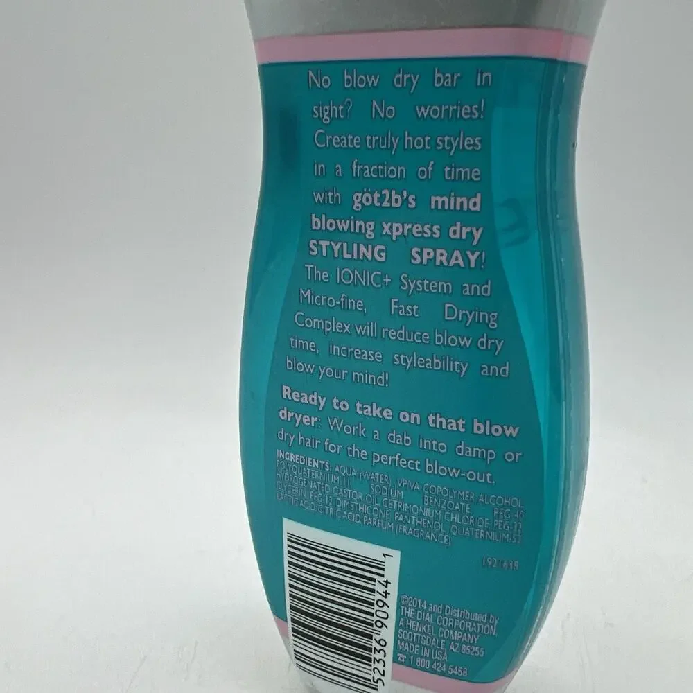 Got2B Schwarzkopf Hairspray Mind Blowing Ionic Power Xpress Dry Styling Spray
